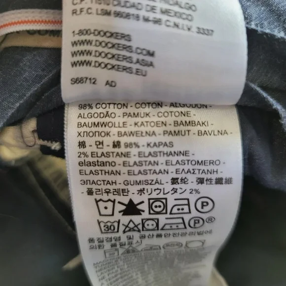 Dockers Pants Mens Size 36x29 Beige Flex Comfort Classic Fit   - Picture 8 of 8